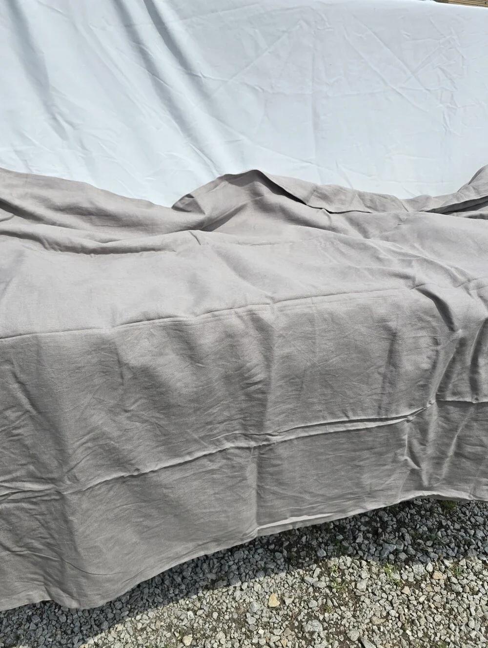 Quince 96x108 European Linen Gray Light Filtering 1 Panel 96
